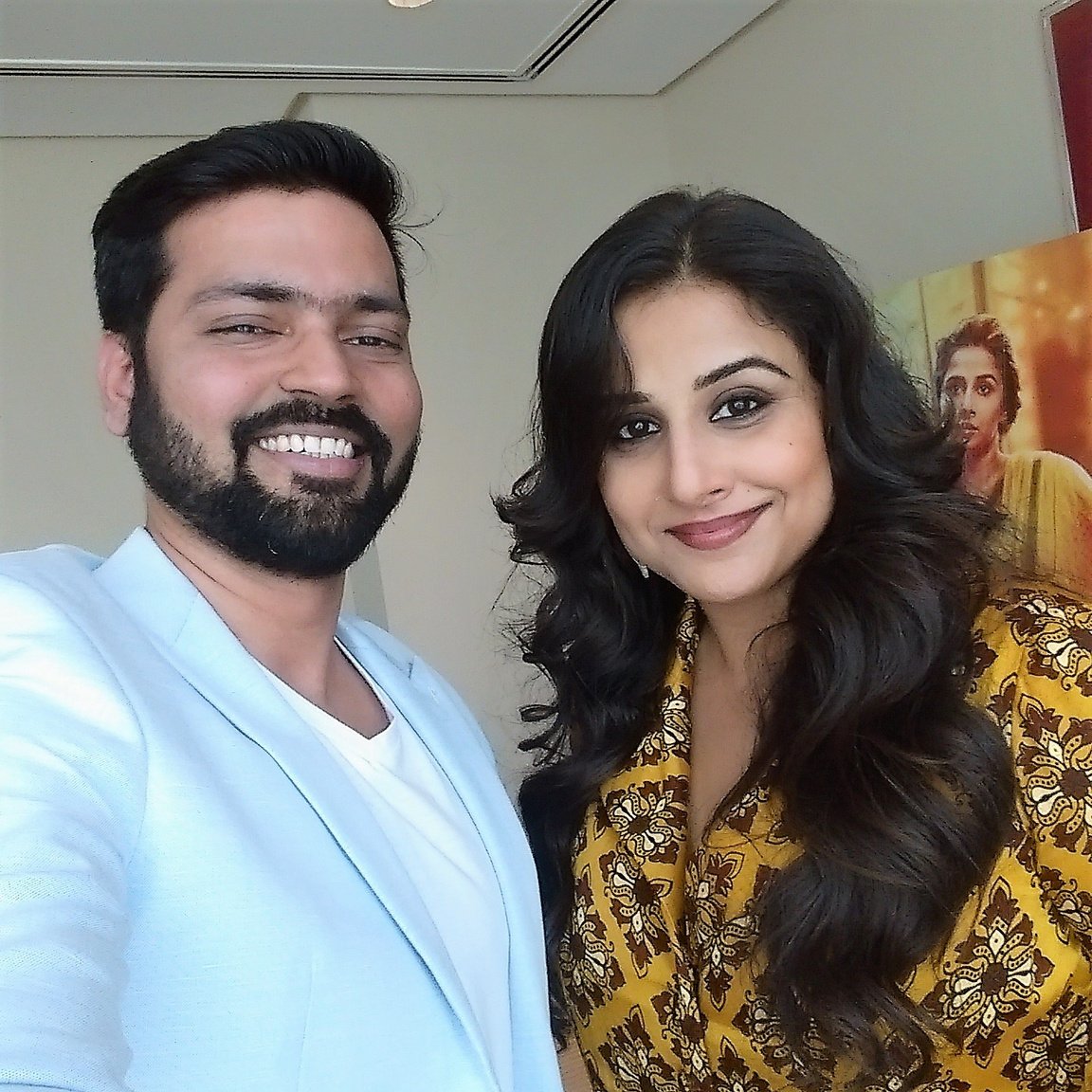 Vineet Sharma with a collaborator